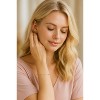 Hollywood Sensation Dainty Bracelet with Five Cubic Zirconia Stones 9 Inches Gold - 3 of 4