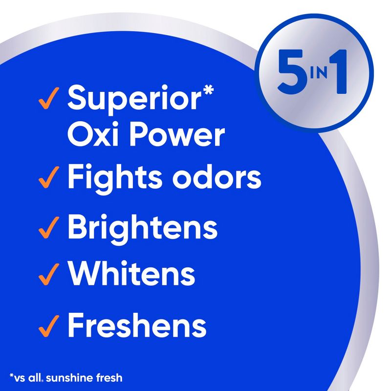 All Stainlifer Oxi + Odor Liquid Laundry Detergent - 141 fl oz, 3 of 6