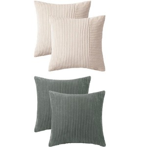 REGALWOVEN 4 Pcs Modern Couch Sofa Home Pillow Covers 18" x 18" - 1 of 4