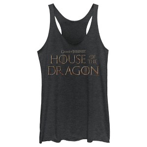 Juniors Womens Game of Thrones: House of the Dragon Bronze Series Logo T-Shirt - 1 of 4