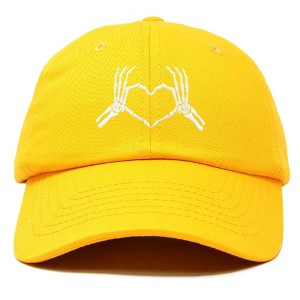 Dalix Heart of Bones Embroidered Cotton Dad Hat Adjustable Baseball Cap Womens - 1 of 4