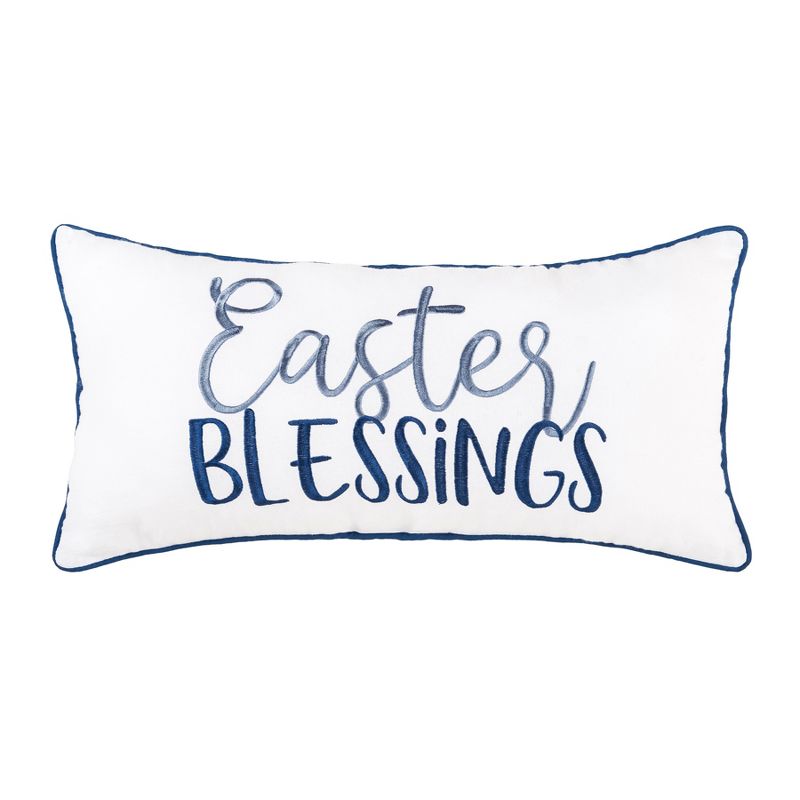 C&F Home 12" x 24" Easter Blessings Embroidered Throw Pillow, 1 of 5