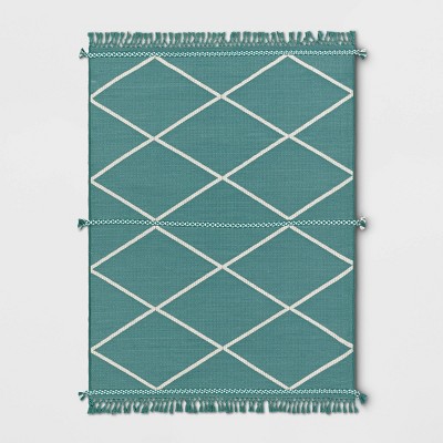 Woven Tapestry with Braid Outdoor Rug - Threshold™