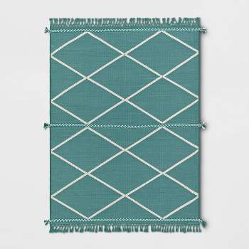 Woven Tapestry with Braid Outdoor Rug - Threshold™