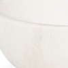 HomeRoots 10" White Marble Round Centerpiece Bowl - 4 of 4