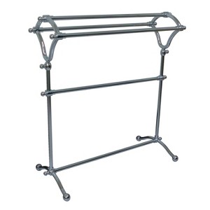 Edenscape Pedestal Y-Type Towel Rack Polished Chrome - Kingston Brass - 1 of 4