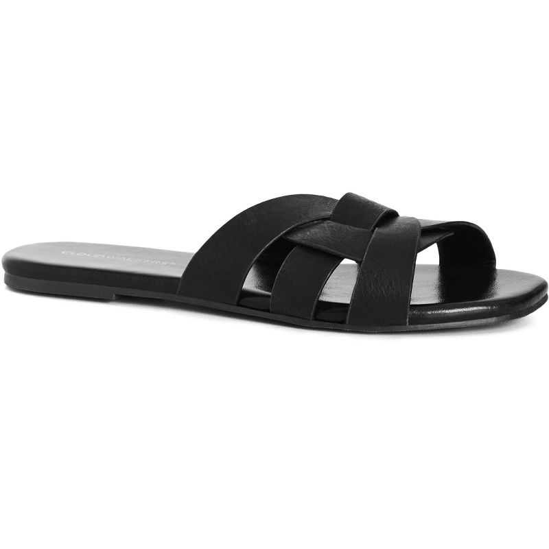 Women's  Wide Fit Bex Sandal - black | AVENUE, 1 of 7