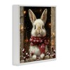 Stupell Industries Bunny with Snowy Holly Berries Framed Giclee Art - 2 of 4