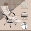 PAGED Ergonomic Office Chair High Back Computer Chair with 6 Point Massage, Heat and Retractable Footrest, Swivel Desk Chair for Office - 2 of 4