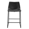 Industrial Faux Leather Counter Stools, Set of 2 - 3 of 4