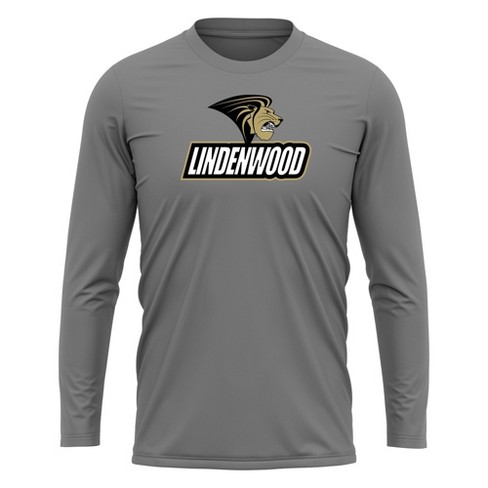 Lindenwood University Adult Sport Long Sleeve Shirt Primary Logo, Athletic Heather - image 1 of 4