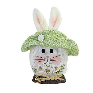 Stony Creek 8.75 In Spring Bunny Orb With Hat Easter Rabbit Electric Novelty Sculpture Lights - 1 of 3