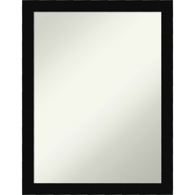 Black Rectangular Wood Bathroom Vanity Mirror