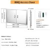 31" x 24" BBQ Access Double Door Outdoor Kitchen Island Stainless Steel Cabinet - 2 of 4