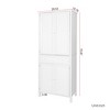 TiramisuBest 70.87" Tall Kitchen Pantry, Storage Cabinet , Kitchen Cabinet , Drawer and Adjustable Shelves, for Kitchen, Dining Room, White - 4 of 4