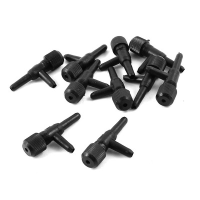 Unique Bargains Aquarium Plastic 5mm Dia 2 Way Air Control Valve Tubing Connectors 10 Pcs