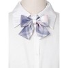 Elerevyo Women's Colorful Plaid Pretied Bow Ties with Elastic Band - 4 of 4