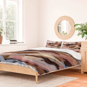 Deny Designs Laura Fedorowicz Homebody Abstract Duvet Cover and Pillow Sham Set Brown - 1 of 4