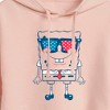 Women's - SpongeBob SquarePants - Flag Fill Sunglasses Cropped Graphic Hoodie - 2 of 4