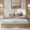 Wood Platform Bed Frame King/QUEEN/Full/ Twin-XL /Twin Size, Floor-Standing Bed Frame with Wooden Slat, Easy Assembly Natural - 2 of 4