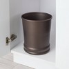 iDESIGN Round Metal Wastebasket The Olivia Collection - image 2 of 4