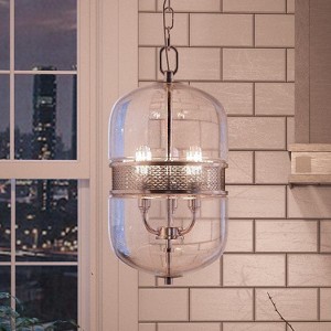 Urban Ambiance Luxury Vintage Chandelier,  18-1/4" x 9",  Polished Chrome Finish, UHP2840 - 1 of 4
