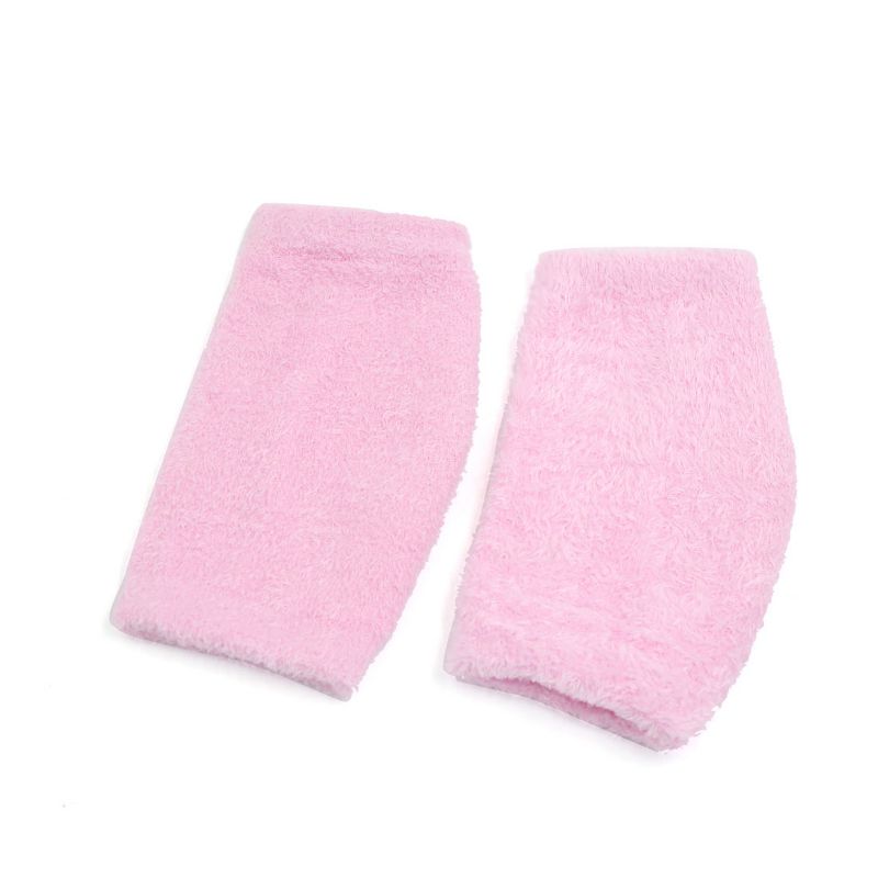 Unique Bargains Soften Cracked Skin Moisturizing Exfoliating Elbow Cover Sleeves Pink 1 Pair, 2 of 6