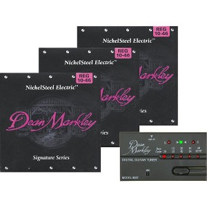 Dean Markley 3 Pack 2503 Nickel Steel Electric Guitar Strings with Free Digital Tuner - 1 of 3