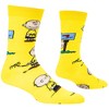 Crazy Socks, Charlie Brown, Funny Novelty Socks, Large - 3 of 4
