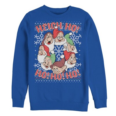 Men's Snow White and the Seven Dwarves Xmas Heigh Ho Sweatshirt