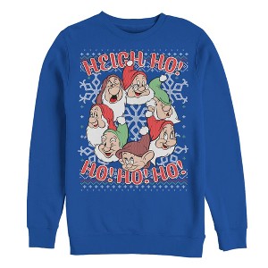 Men's Snow White and the Seven Dwarves Xmas Heigh Ho Sweatshirt - 1 of 3