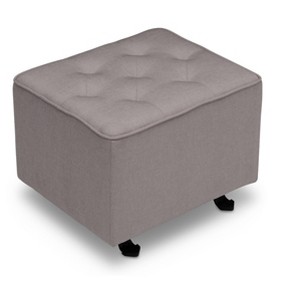 Delta Children Emma Diamond Tufted Gliding Ottoman, French Gray - 1 of 4