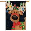 Briarwood Lane House Flag 40x28 For Outdoor Reindeer in Lights Christmas House Flag Flag For Christmas House Flag - 2 of 4