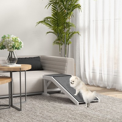 White Pine Wood Pet Ramp with Non-Slip Carpet