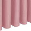 Home Mart Goods Rose Pink Fabric Textured Glam luxury Shower Curtain With 12 Metal Roller Ball Hooks - 72" x 72" - 3 of 3