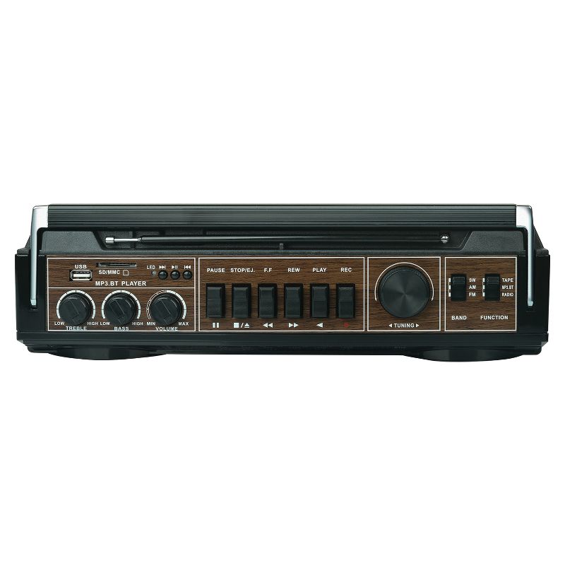 Audiobox® RXC-25BT 10-Watt Portable Cassette Player and Recorder Boombox with 3-Band Radio, Bluetooth®, and Speakers, 2 of 7