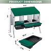 GustoWave Roll-Away Nesting Boxes for Chickens Coop - 2 of 4