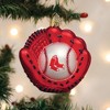Old World Christmas Blown Glass Ornament for Christmas Tree, Boston Red Socks Baseball Mitt (with OWC Gift Box) - 2 of 4