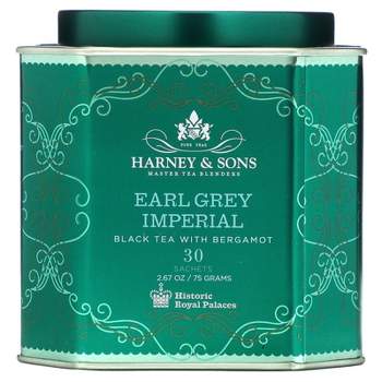 Harney & Sons Earl Grey Imperial, Black Tea with Bergamot, 30 Sachets, 2.67 oz (75 g)