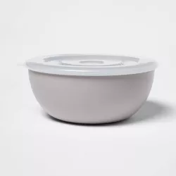 Lidded Mixing Bowl Gray - Room Essentials™