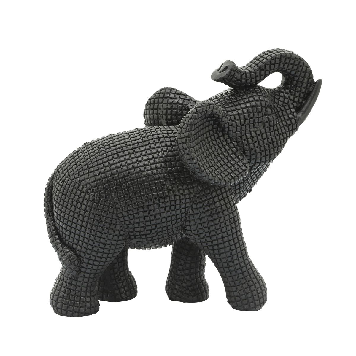 Sagebrook Home 7" Elephant Sculpture - Decorative Polyresin Elephant Statue For Home Decor - Table Accent, Desktop Figurine - thumbnail 7