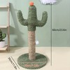 Racxily Cactus Cat Scratcher - Christmas/Halloween Gift, Durable Indoor Toy, with Green Hemp Rope & Orange Top Ball, Boosts Cat Claw Health - 4 of 4