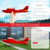 Topteng RC Airplane, 2 Channels Remote Control Plane with 2 Batteries, Red - 4 of 4