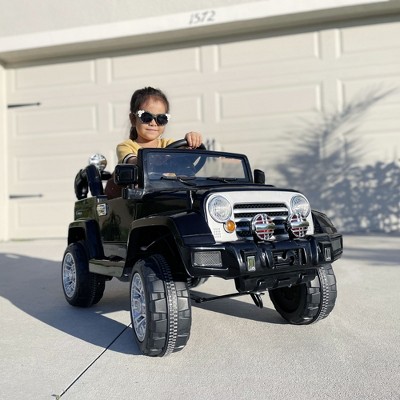 Black 12V Kids Ride-On SUV with MP3 and Remote Control