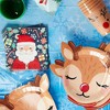 Blue Panda 50-Pack Santa Claus Disposable Paper Cocktail Napkins for Christmas Party Supplies Decorations - 2 of 4