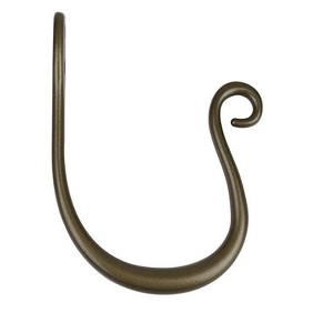 Zinc Curl Drapery Holdback - 6 Finishes - 1 of 1