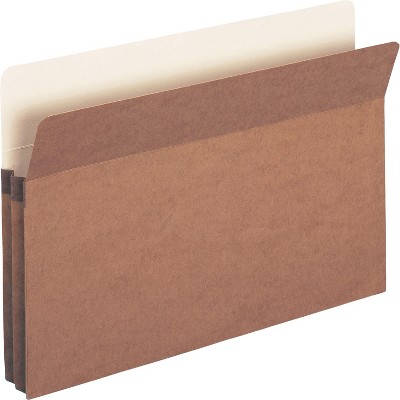 Business Source File Pocket 1-3/4" Exp. Legal 25/BX Redrope 65793