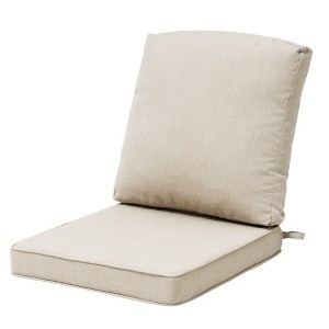 Pellebant Patio Chair Cushions Waterproof for Outdoor Furniture with Removable Cover Deep Seat & Back Cushion - 1 of 4