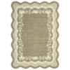 Garvee Scalloped Edge Area Rug Floral Bordered Rug Indoor Non Slip Low Pile Soft Carpet Soft Foldable Accent Rug - 3 of 4