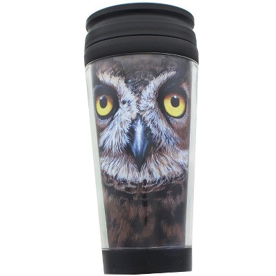 Just Funky Owl 16oz Travel Mug w/ Lid